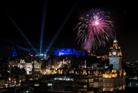 Fireworks at the end of the Edinburgh Military Tattoo by Bulloch Photography